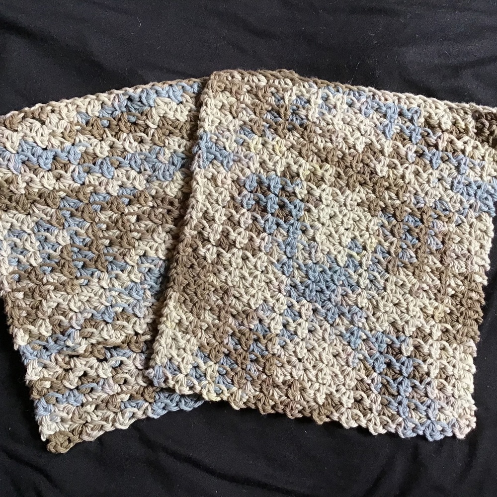 Crocheted dish cloths-set of 2